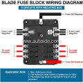 Fuse Block 2 Positive Power Negative Bus Bar